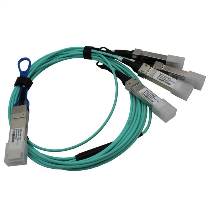 Câble optique actif 100G QSFP28-4*SFP28 25G
