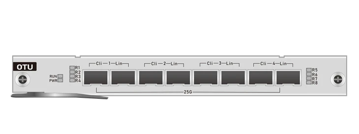 Transpondeur quadruple multi-débit SFP28